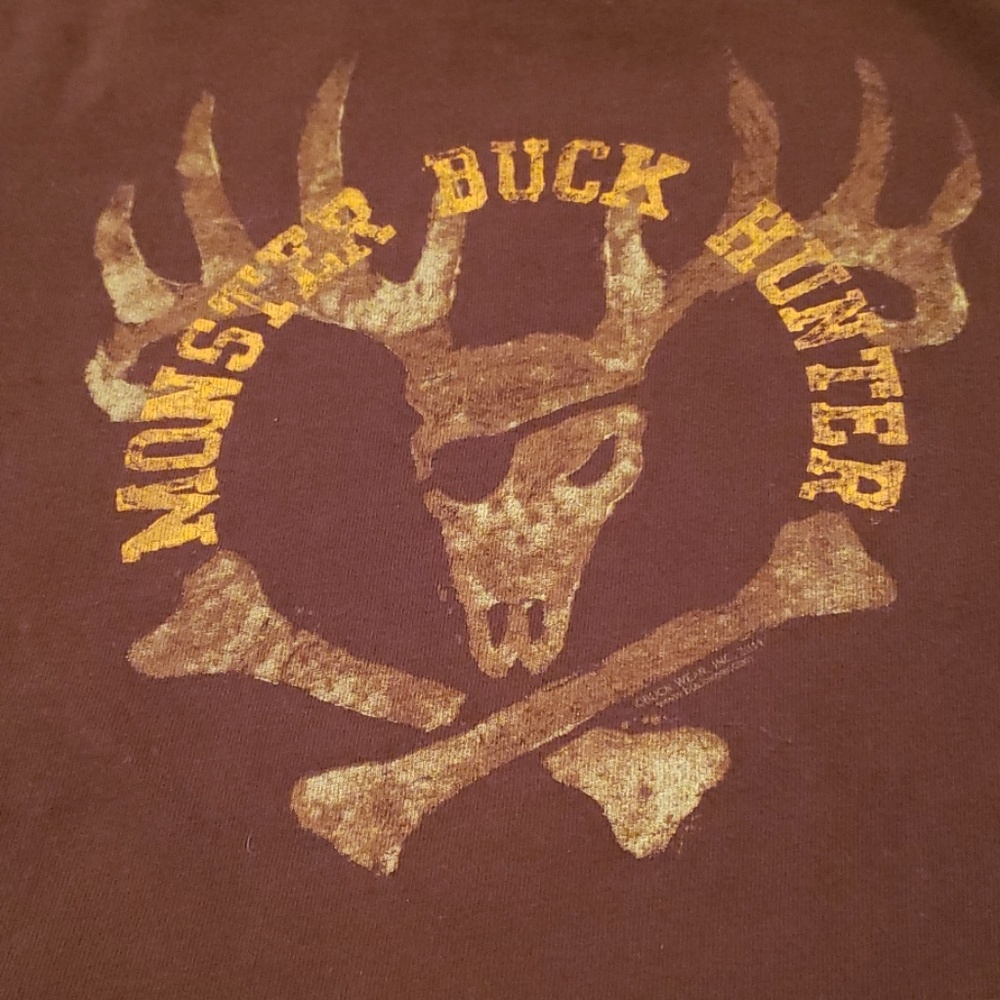 Monster Buck Hunter long sleeve brown camo tshirt